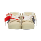 Off-White Beige Off-Court Low Sneakers