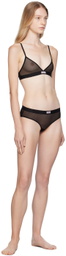 Alexander Wang Black Sheer Bra