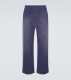 Miu Miu Cotton gabardine wide-leg pants