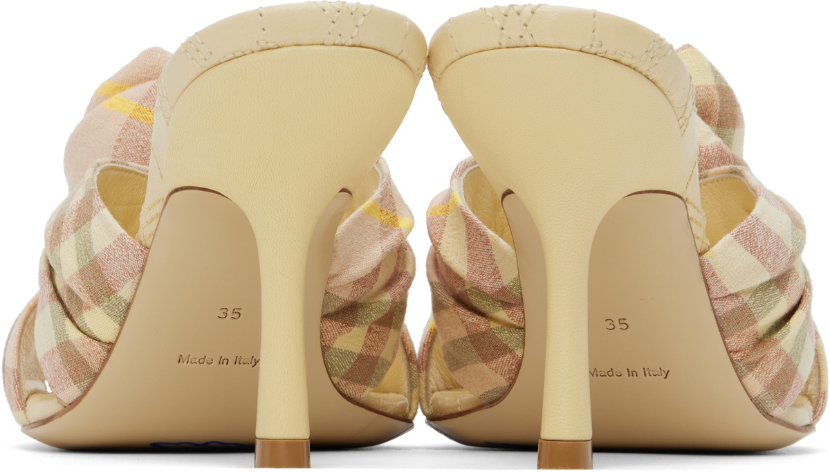 Burberry Beige Mews Rose Heeled Sandals Burberry