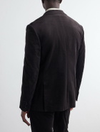 Zegna - Cotton-Blend Corduroy Suit Jacket - Brown