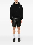 AMI Paris Black Logo Print Hoodie