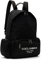 Dolce & Gabbana Black Sicilia DNA Backpack