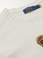 POLO RALPH LAUREN - Intarsia Cotton Sweater - White