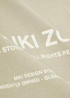 Mki Miyuki Zoku Design Studio Hooded Cotton-blend Sweatshirt Dark Grey