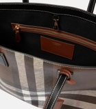 Burberry - Medium checked canvas tote