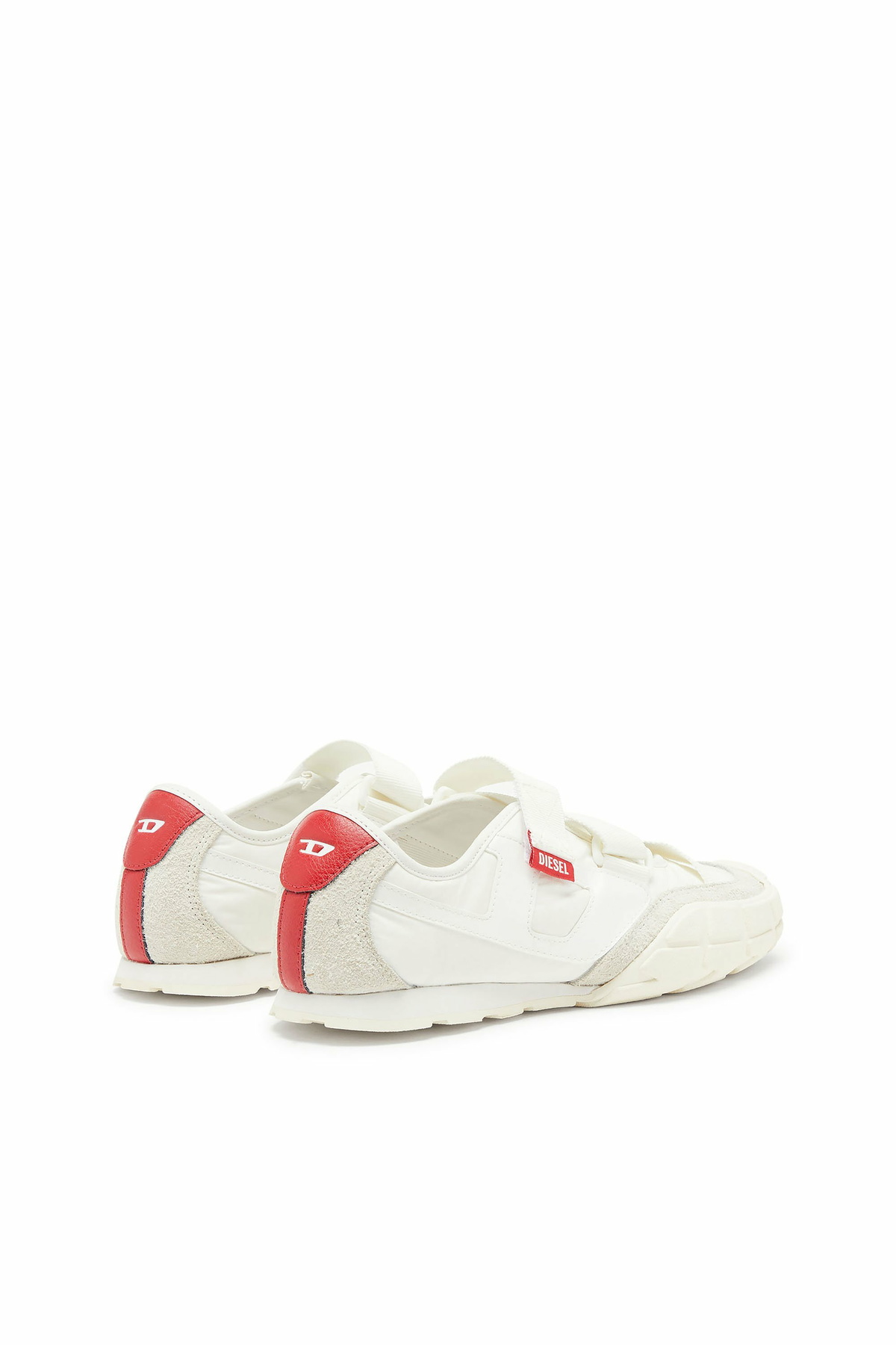 Diesel S-Pagodha-Tongue-free strap sneakers in ripstop - Sneakers Womens in White