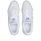 Reebok Men's Workout Plus Sneakers in White/Classic Cobalt