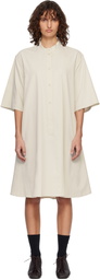 Studio Nicholson Off-White Twill Minidress