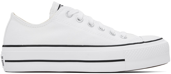 Photo: Converse White Chuck Taylor All Star Lift Low Top Sneakers