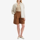 Studio Nicholson Women's Double Pleat Easy Short in Almond