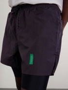 DISTRICT VISION - Ultralight Shell Running Shorts - Purple