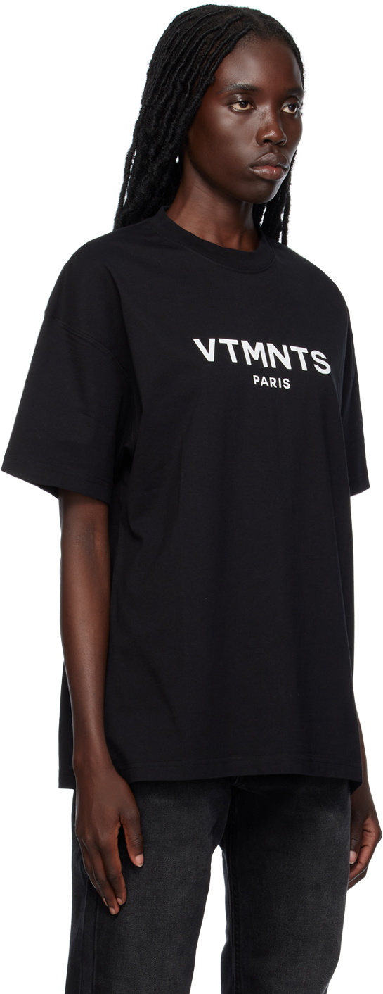 VTMNTS Black Paris T-Shirt