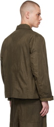 Aviva Jifei Xue Khaki Relaxed Blazer