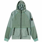 Stone Island Men's Nylon Metal Watro-TC Hooded Jacket in Light Green