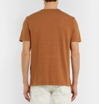 Mr P. - Piece-Dyed Slub Cotton T-Shirt - Brown