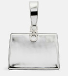 Ferragamo Gancini Small metallic leather clutch