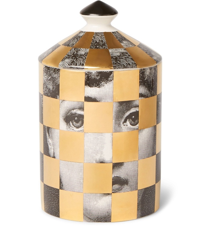 Photo: Fornasetti - Scacco Scented Candle, 300g - Gold