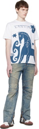 Lanvin White Lunar Year Print T-shirt