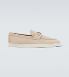 Christian Louboutin Chambeliboat leather slip-on shoes