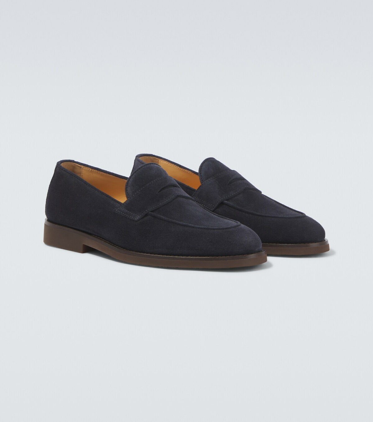 Brunello Cucinelli Suede penny loafers