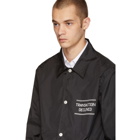 Maison Margiela Black Transaction Declined Receipt Jacket