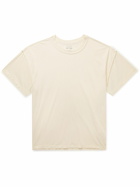 Les Tien - Inside Out Garment-Dyed Combed Cotton-Jersey T-Shirt - Neutrals