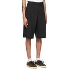 Nahmias Black Wool Tuxedo Shorts