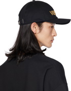 Versace Black Embroidered Cap