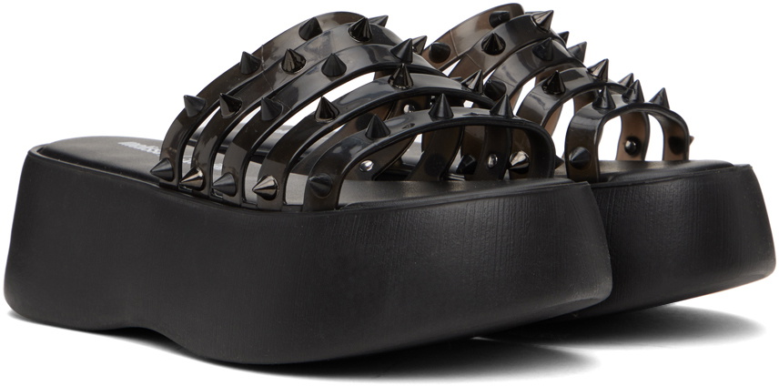 Jean Paul Gaultier Black Melissa Edition 'The Becky Punk Love' Slides