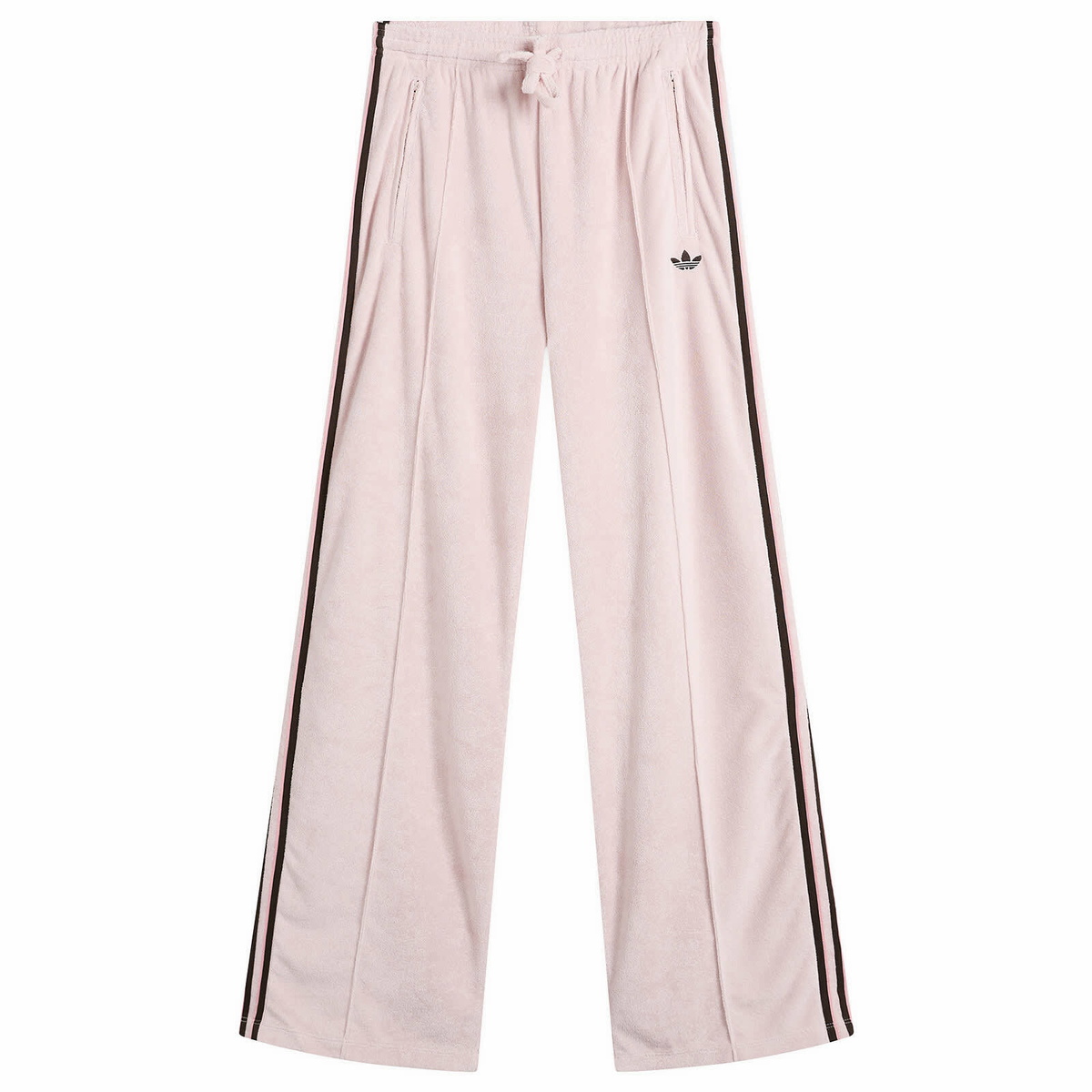 Adidas Women's Terry Towel Track Pants in Sandy Pink