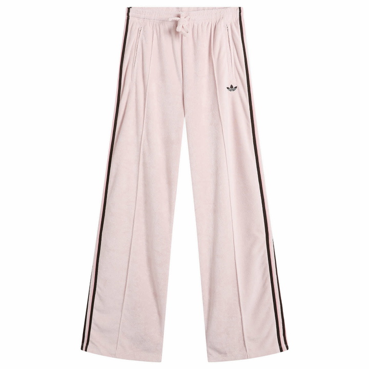 Photo: Adidas Women's Terry Towel Track Pants in Sandy Pink