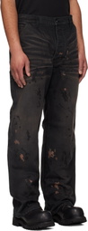 ALEXANDER DIGENOVA Black Underground Painter Trousers