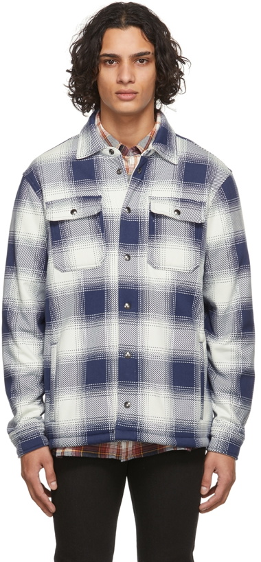 Photo: Polo Ralph Lauren White & Blue Fleece-Lined Check Shirt