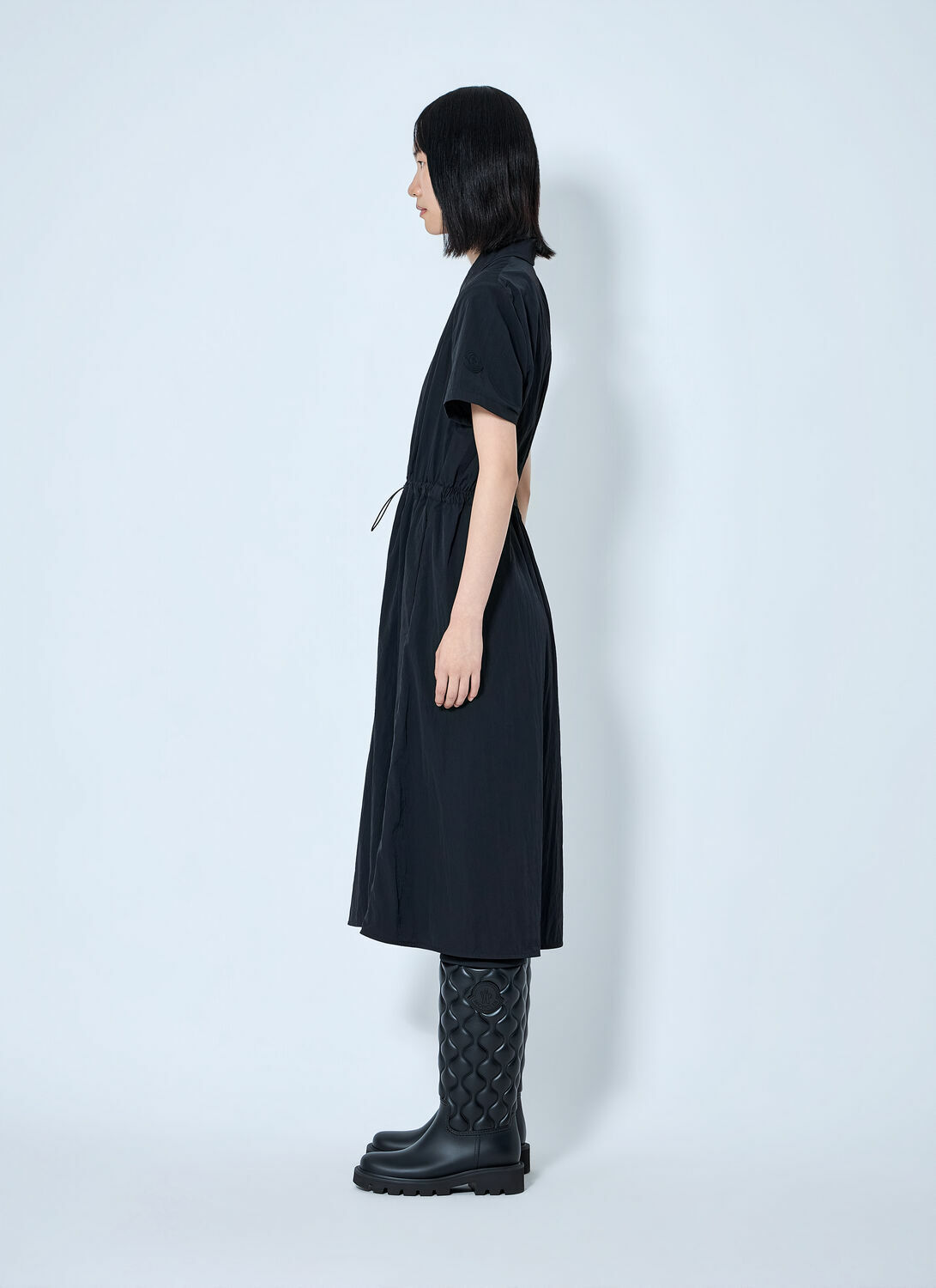Moncler Short Sleeve Midi Dress