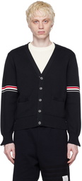 Thom Browne Navy Stripe Armband Cardigan