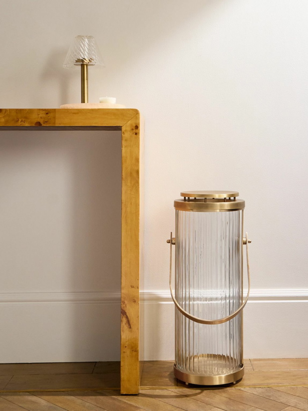 Photo: Soho Home - Dalmore Gold-Tone and Glass Lantern