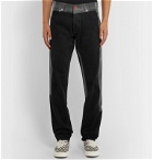 Heron Preston - Slim-Fit Logo-Detailed Taped Denim Jeans - Black