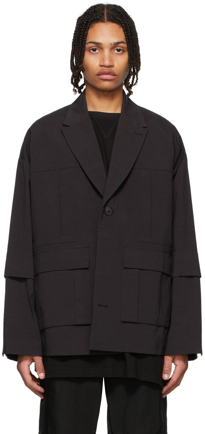 JERIH Black Hunting Blazer