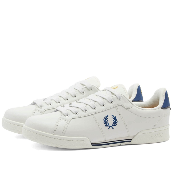 Photo: Fred Perry Men's B722 Leather Sneakers in Porcelain