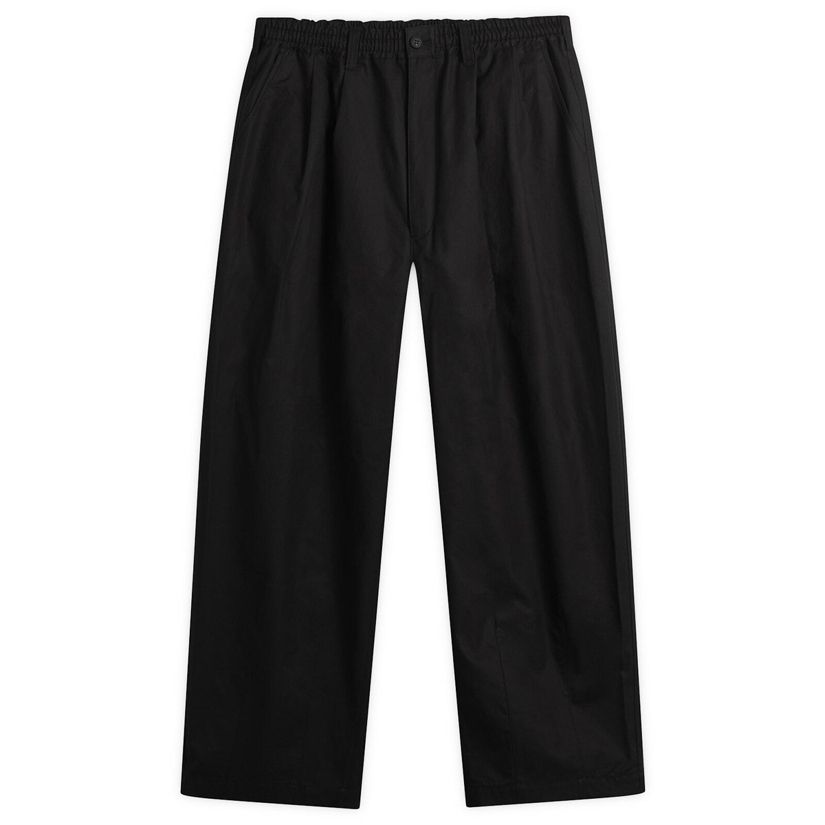 Comme des Garçons Homme Men's Cotton Twill Tailored Trousers in Black