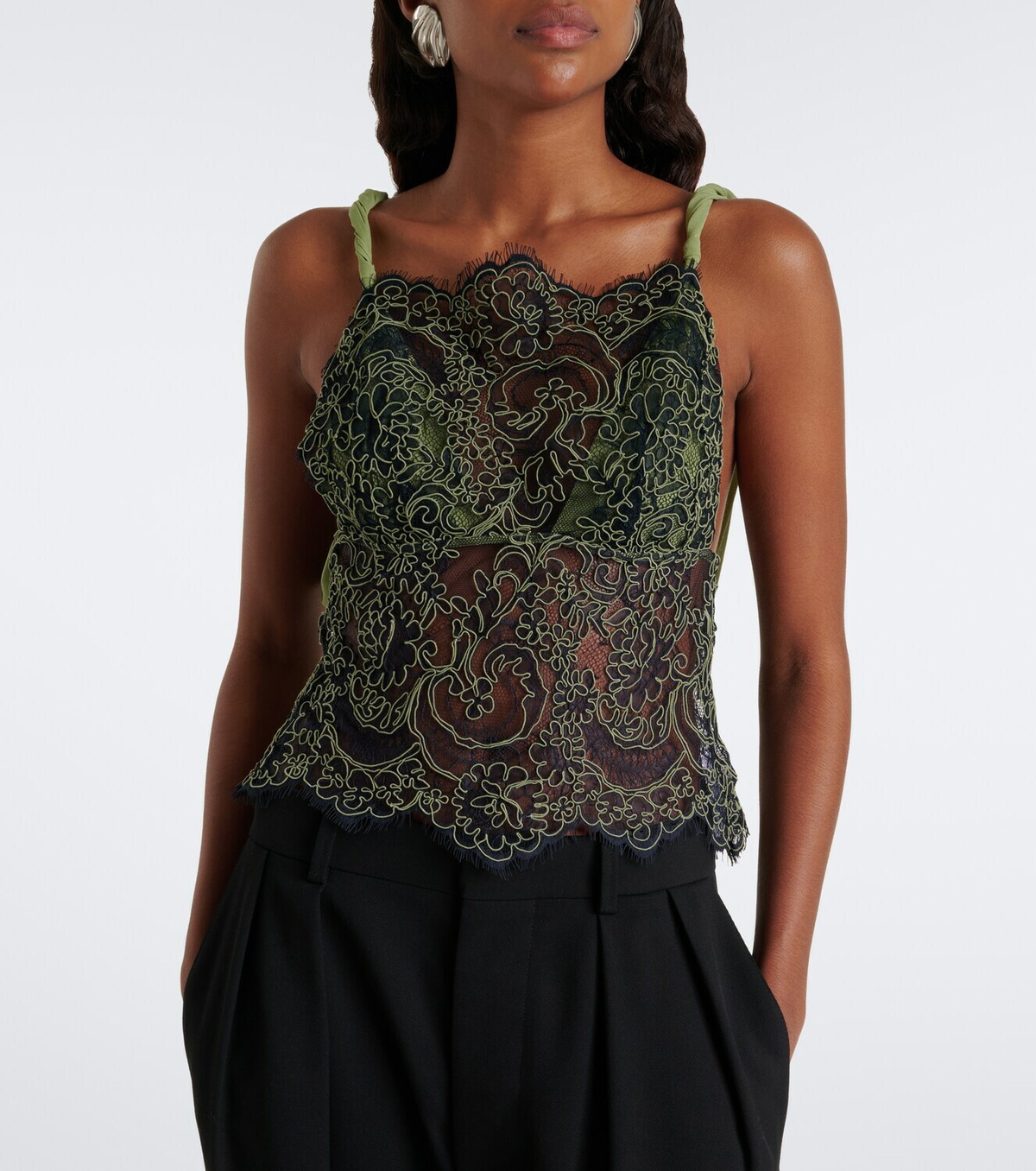 Christopher Esber Aluna lace top