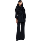 Max Mara Black Detto Cashmere Coat