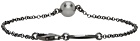 Giorgio Armani Silver Pearl Pendant Bracelet