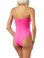 MC2 Saint Barth Women Fuscia Strapless One Piece Swimsuit Soleil