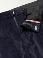Paul Smith - Slim-Fit Pleated Cotton-Corduroy Suit Trousers - Blue