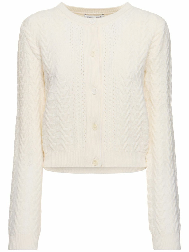 Photo: ALBERTA FERRETTI Wool & Cashmere Knit Cardigan