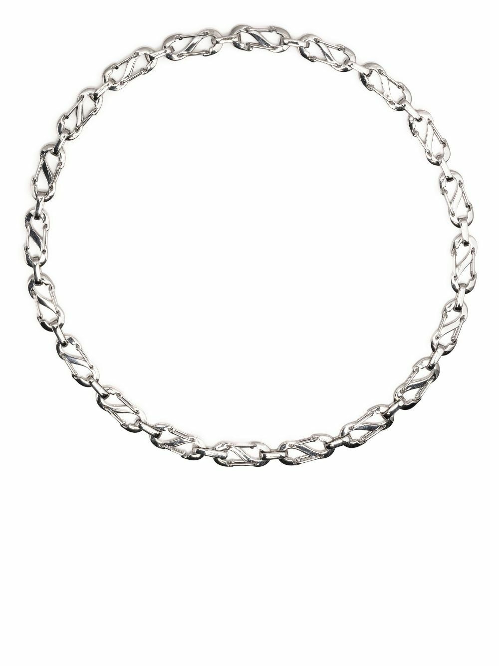 EÉRA White Silver Romy Chain Necklace