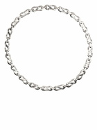 EÉRA White Silver Romy Chain Necklace