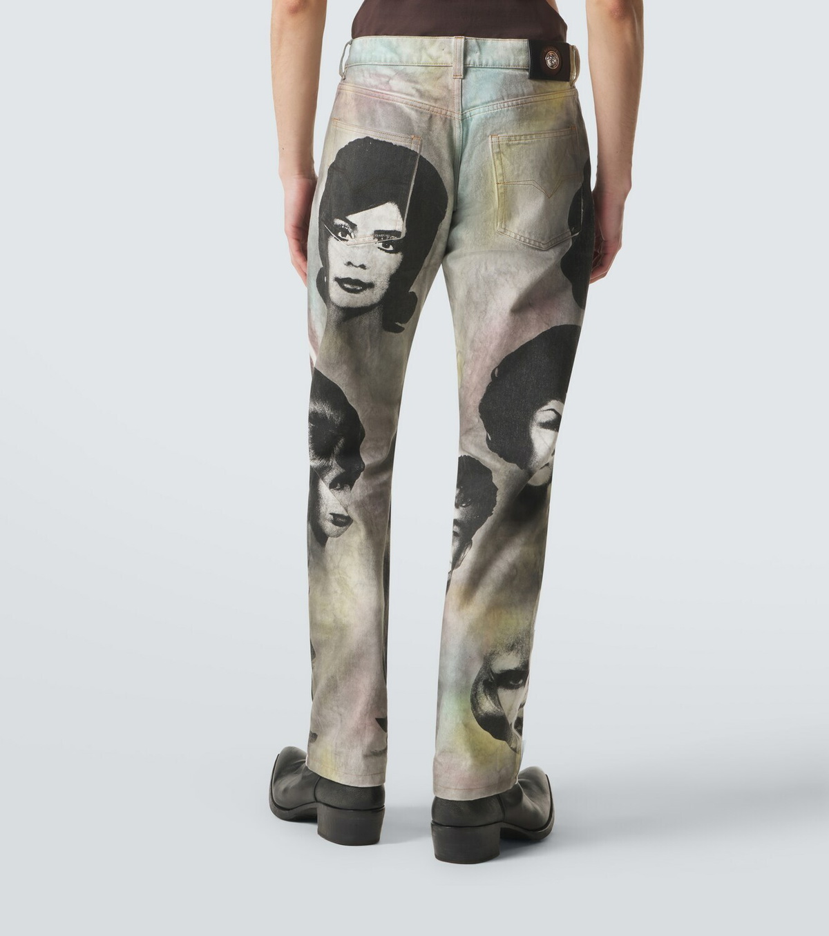 Versace Printed straight jeans